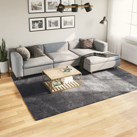VidaXL tapis huarte poils courts doux lavable 200x280 cm anthracite
