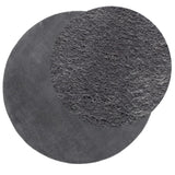 Vidaxl Rug Huarte Low -Pole Soft Washable Ø 80 cm Anthracite