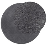 Vidaxl Rug Huarte Low -Pole Soft Washable Ø 200 cm Anthracite