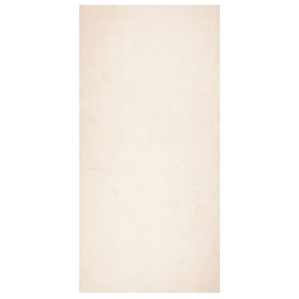VidaXL tapis huarte poils courts doux lavable 100x200 cm beige