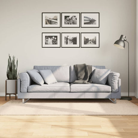 VidaXL tapis huarte poils courts doux lavable 100x200 cm beige