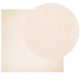 VidaXL tapis huarte poils courts doux lavable 120x120 cm beige