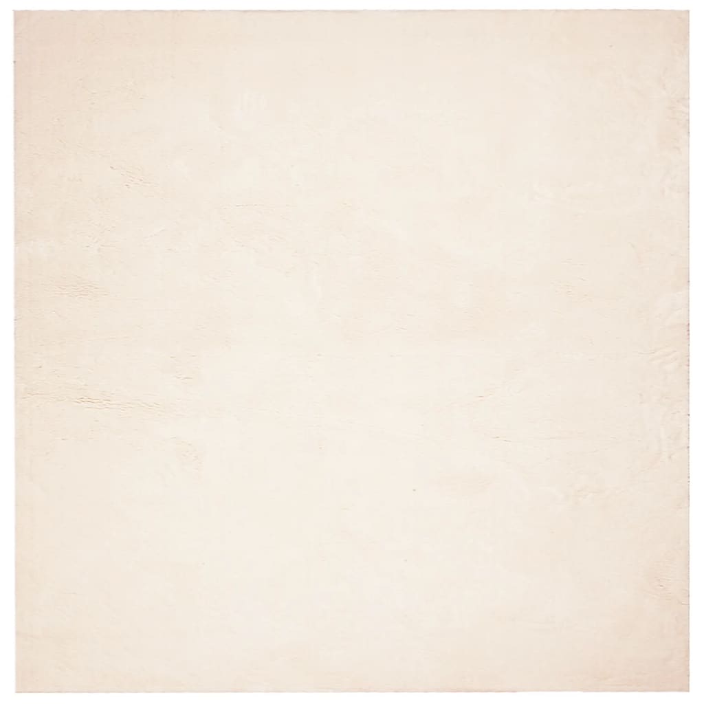VidaXL Tapis HUARTE poils courts doux lavable 240x240 cm beige