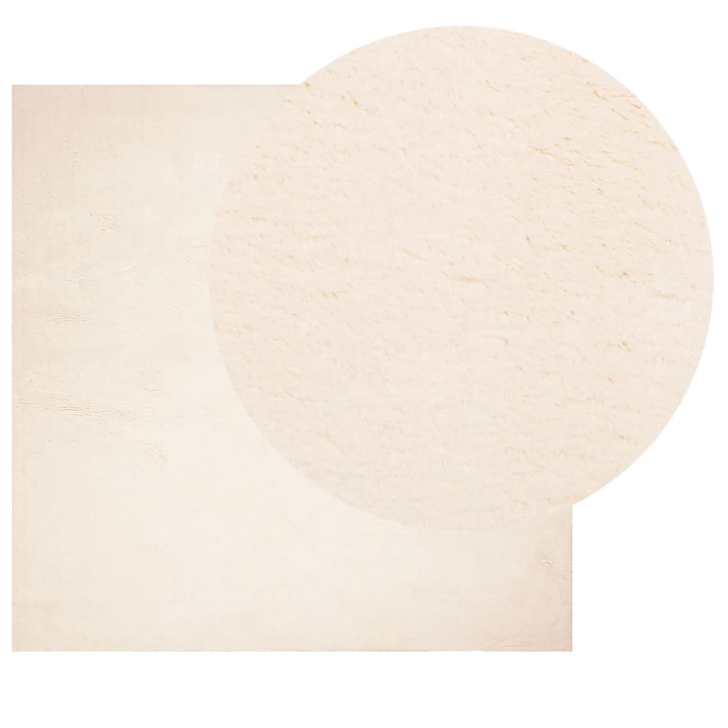 Vidaxl Rug Huarte Low -Pole Soft Washable 240x240 cm beige