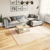 VidaXL Tapis HUARTE poils courts doux lavable 240x240 cm beige