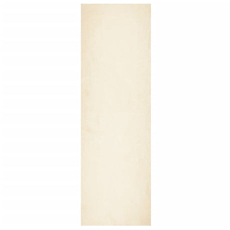 Vidaxx tapis huarte poils courts doux lavable 80x250 cm crème