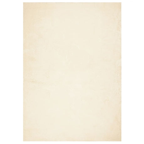 VidaXL tapis huarte poils courts doux lavable 120x170 cm crème