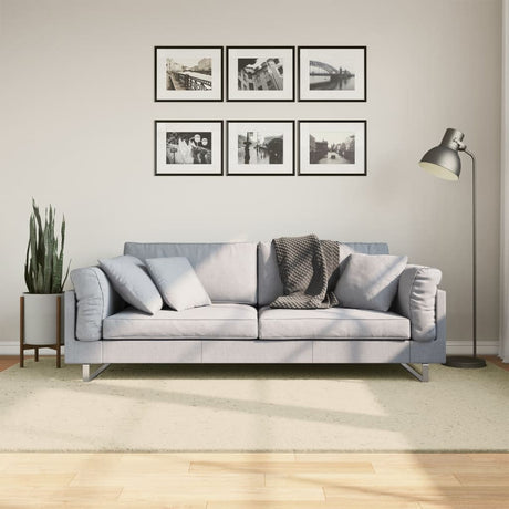 Vidaxx tapis huarte poils courts doux lavable 160x230 cm crème