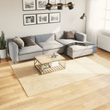 VidaXL tapis huarte poils courts doux lavable 200x280 cm crème