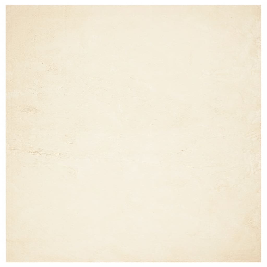 Vidaxx tapis huarte poils courts doux lavable 240x240 cm crème