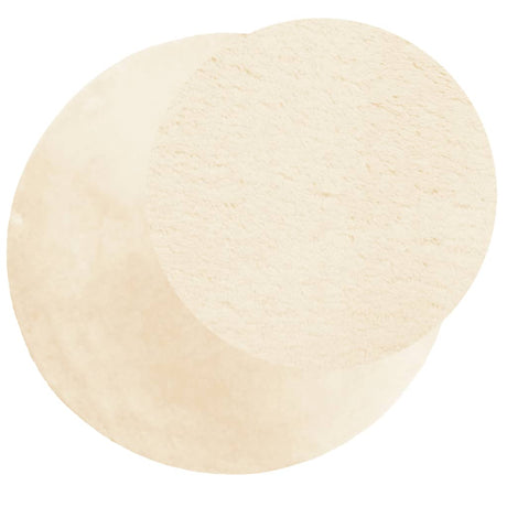 Vidaxl tapis huarte poils courts doux lavable ø 200 cm crème