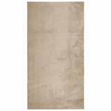 Vidaxl Rug Huarte Low -Pole Myk vaskbar 60x110 cm sand -farget