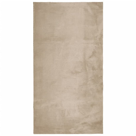 Vidaxx tapis huarte poils courts doux lavable 60x110 cm couleur sable