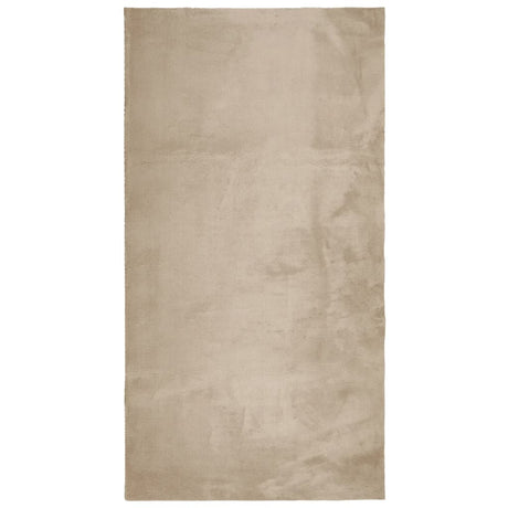 Vidaxx tapis huarte poils courts doux lavable 80x150 cm couleur sable