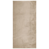 Vidaxl Rug Huarte Low -Pole Myk vaskbar 100x200cm sand -farget