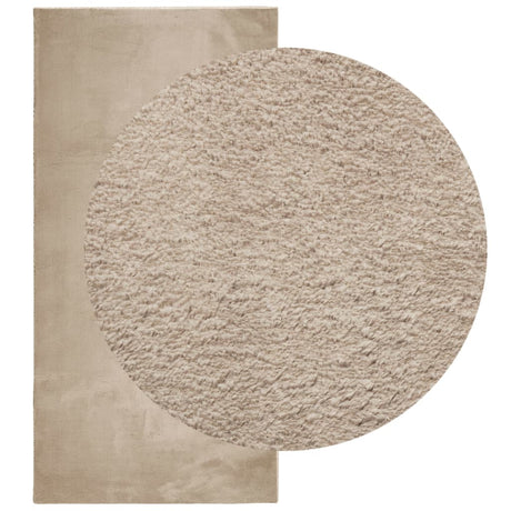 Vidaxx tapis huarte poils courts doux lavable 100x200cm couleur sable