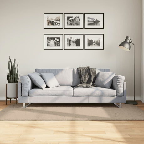 Vidaxx tapis huarte poils courts doux lavable 100x200cm couleur sable