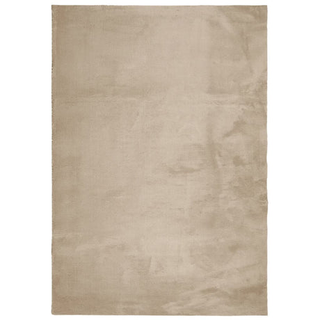 Vidaxx tapis huarte poils courts doux lavable 120x170cm couleur sable