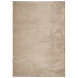 VidaXL tapis huarte poils courts doux lavable 140x200cm couleur sable