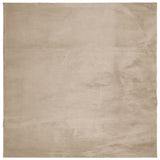 Vidaxx tapis huarte poils courts doux lavable 160x160cm couleur sable