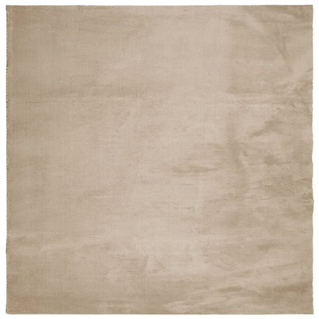 Vidaxx tapis huarte poils courts doux lavable 240x240cm couleur sable