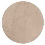Vidaxl tapis huarte poils courts doux lavable ø 120 cm couleur sable
