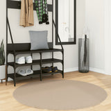 Vidaxl tapis huarte poils courts doux lavable ø 120 cm couleur sable