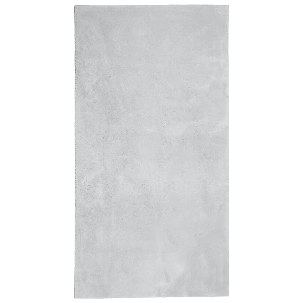 Vidaxl Teppich Huarte Low -Molzen Weichwaschbar 60x110 cm Grau