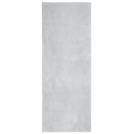 VidaXL tapis huarte poils courts doux lavable 80x200 cm gris