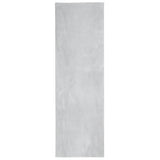 VidaXL tapis huarte poils courts doux lavable 80x250 cm gris