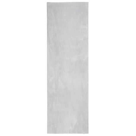 VidaXL tapis huarte poils courts doux lavable 80x250 cm gris