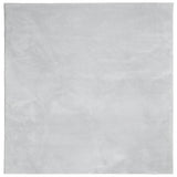 Vidaxx tapis huarte poils courts doux lavable 120x120 cm gris