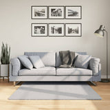 Vidaxx tapis huarte poils courts doux lavable 120x120 cm gris