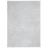 Vidaxl RUG HUARTE BAJA POLA Softable Lavado de 120x170 cm de gris