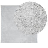 Vidaxx tapis huarte poils courts doux lavable 160x160 cm gris