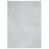 Vidaxx tapis huarte poils courts doux lavable 160x230 cm gris