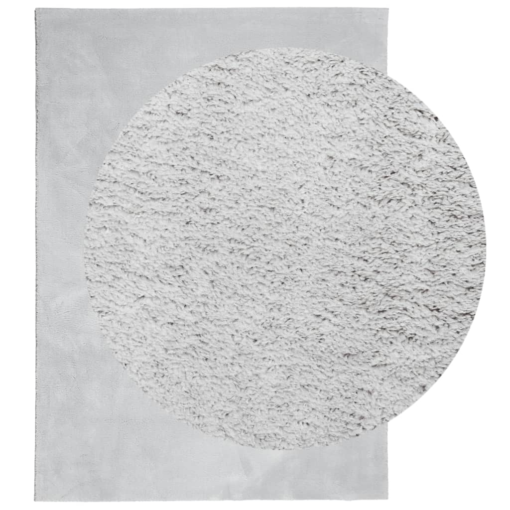 Vidaxx tapis huarte poils courts doux lavable 160x230 cm gris
