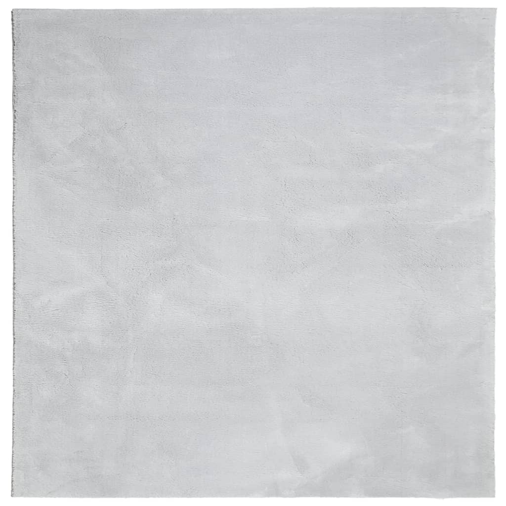 Vidaxx tapis huarte poils courts doux lavable 200x200 cm gris