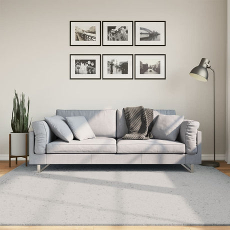 Vidaxx tapis huarte poils courts doux lavable 200x200 cm gris