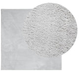 Vidaxx tapis huarte poils courts doux lavable 240x240 cm gris