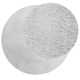 Vidaxl tapis huarte poils courts doux lavable ø 200 cm gris