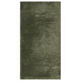 VidaXL tapis huarte poils courts doux lavable 80x150 cm vert forêt