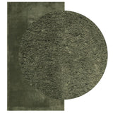 VidaXL tapis huarte poils courts doux lavable 80x150 cm vert forêt