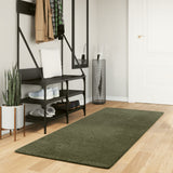 Vidaxl rug Huarte low -pole soft washable 80x200 cm forest green