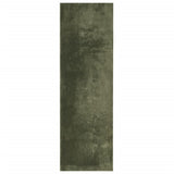 VidaXL tapis huarte poils courts doux lavable 80x250 cm vert forêt