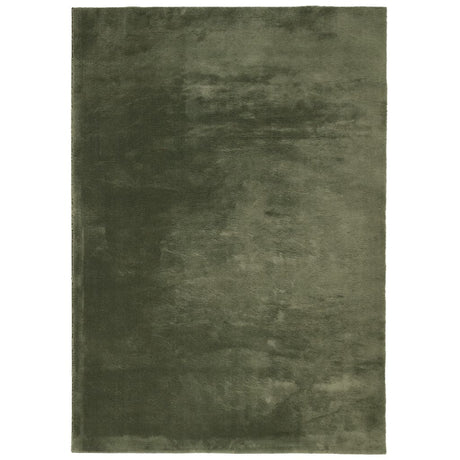VidaXL Tapis HUARTE poils courts doux lavable 160x230 cm vert forêt