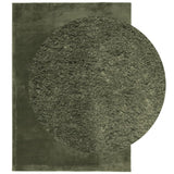 VidaXL Tapis HUARTE poils courts doux lavable 160x230 cm vert forêt