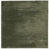 VidaXL tapis huarte poils courts doux lavable 200x200 cm vert forêt