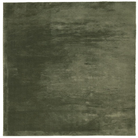 VidaXL tapis huarte poils courts doux lavable 200x200 cm vert forêt
