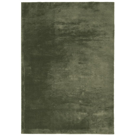 VidaXL tapis huarte poils courts doux lavable 200x280 cm vert forêt